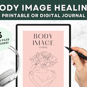 Body Image Healing Journal, Body Love Prompt, Body Positive Template, Body Image Quotes, Workbook Digital, iPad, Printable, GoodNotes A4 PDF