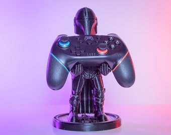 Star Wars Mandalorian Controller Stand | Controller Holder | Phone Holder | Gaming Decor Office, Desktop | Phone Stand | Gift for Gamer