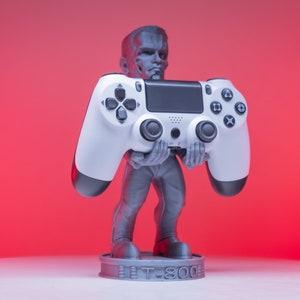 T-800 Terminator Controller Stand | Joystick Holder, Phone Holder, Gaming, Room Decor, Office, Desktop | Terminator Phone Stand