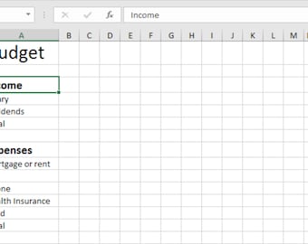Excel Monatshaushaltsvorlage | Excel Budget Tabelle | Excel Budget Tracker | Excel Monatshaushalt Tabelle | Excel Budget Vorlage
