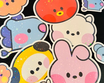 BTS BT21 minini Holographic Stickers