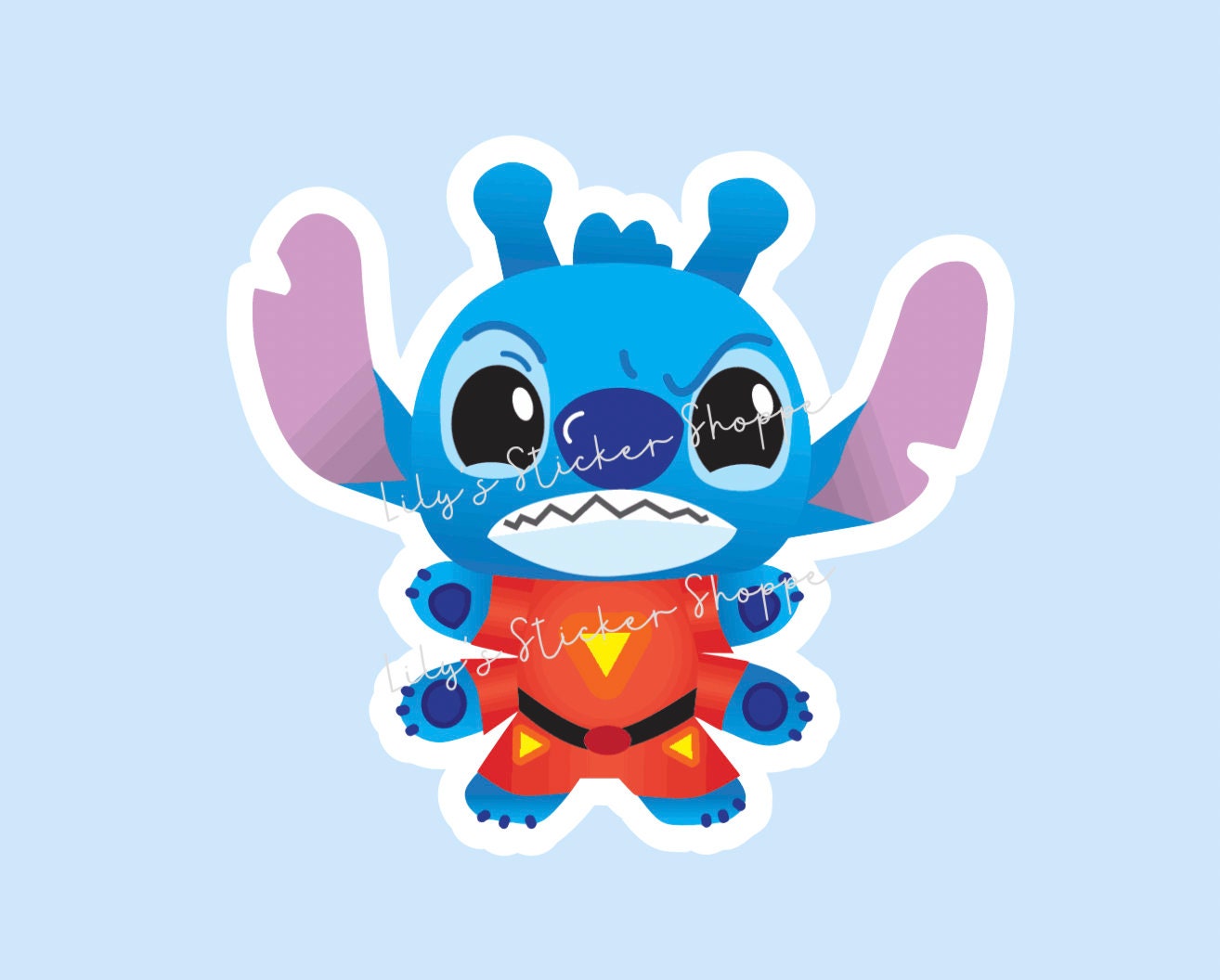 Angry Stitch - Lilo And Stitch - Sticker