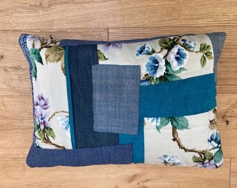 Handmade floral patchwork cushions