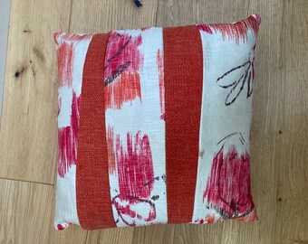 Handmade floral patchwork cushions