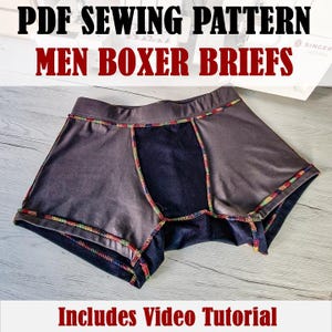 Patrón de costura de ropa interior masculina