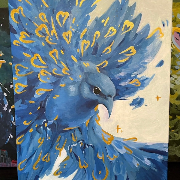 Flying Blue Bird