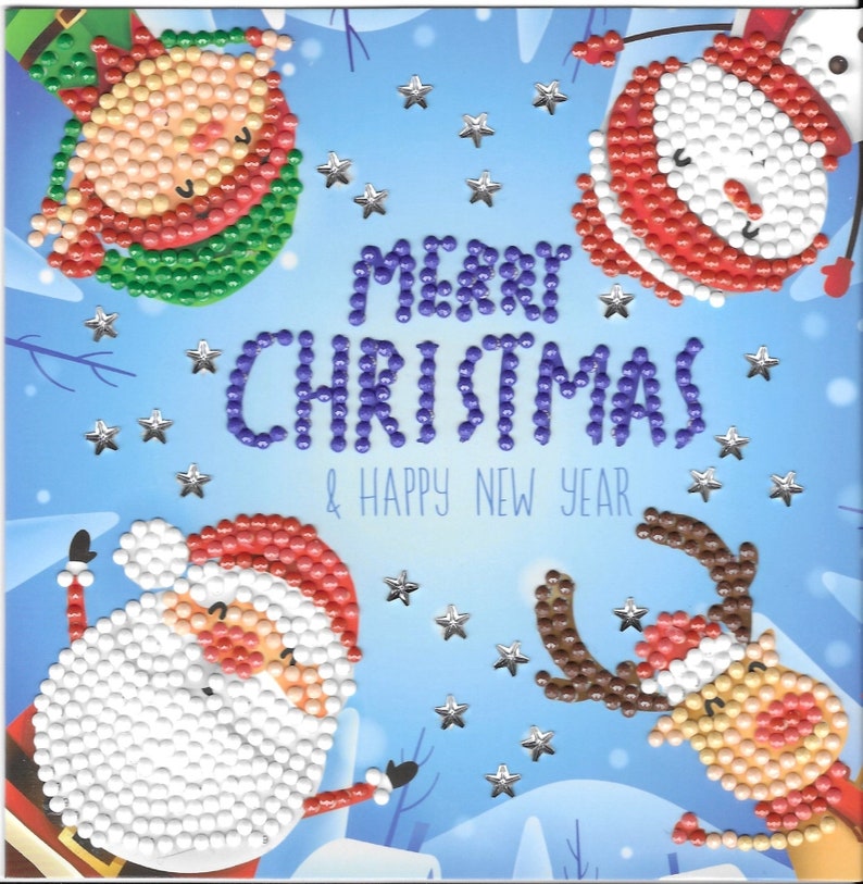 Handmade Christmas Diamond Art, Diamond Painting, Festive Christmas