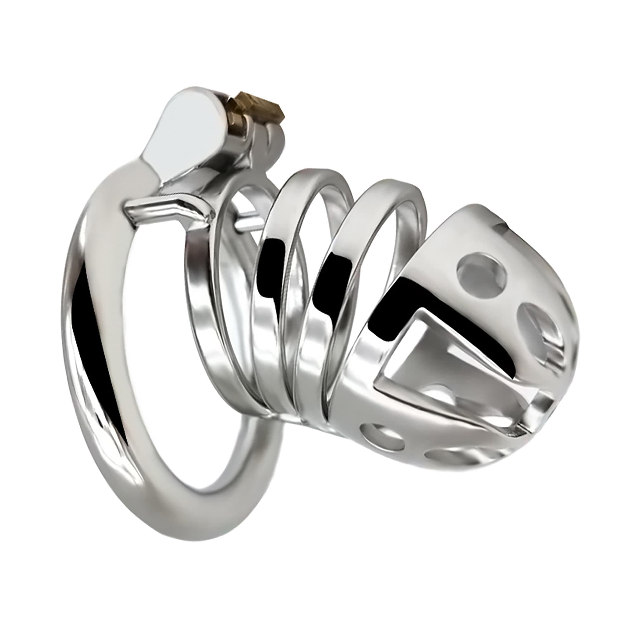 Stainless Steel Male Chastity Device Super Small Cage Men Metal Locking  Belt 160