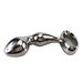 260g Dia 32mm Chrome Plated Anal Hook with Hole Ring Metal Butt Plug Prostate Massage Device Wand Sex Toys Adult Products