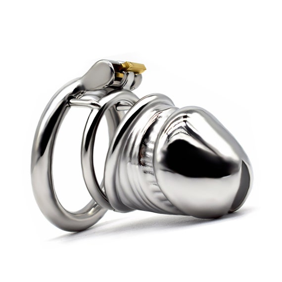 CB Chastity Cage Device Metal Cock Lock Anelli del pene Acciaio