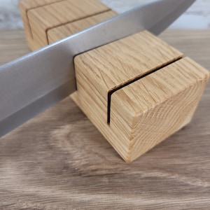 Sonderanfertigung, Messerhalter für Schublade, Messerständer aus Holz, Messerblock, Messerleiste