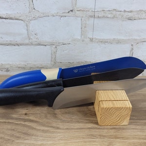 Messerhalter für Kochmesser, Küchenmesser, Messerständer aus Holz, Messerblock, Messerleiste