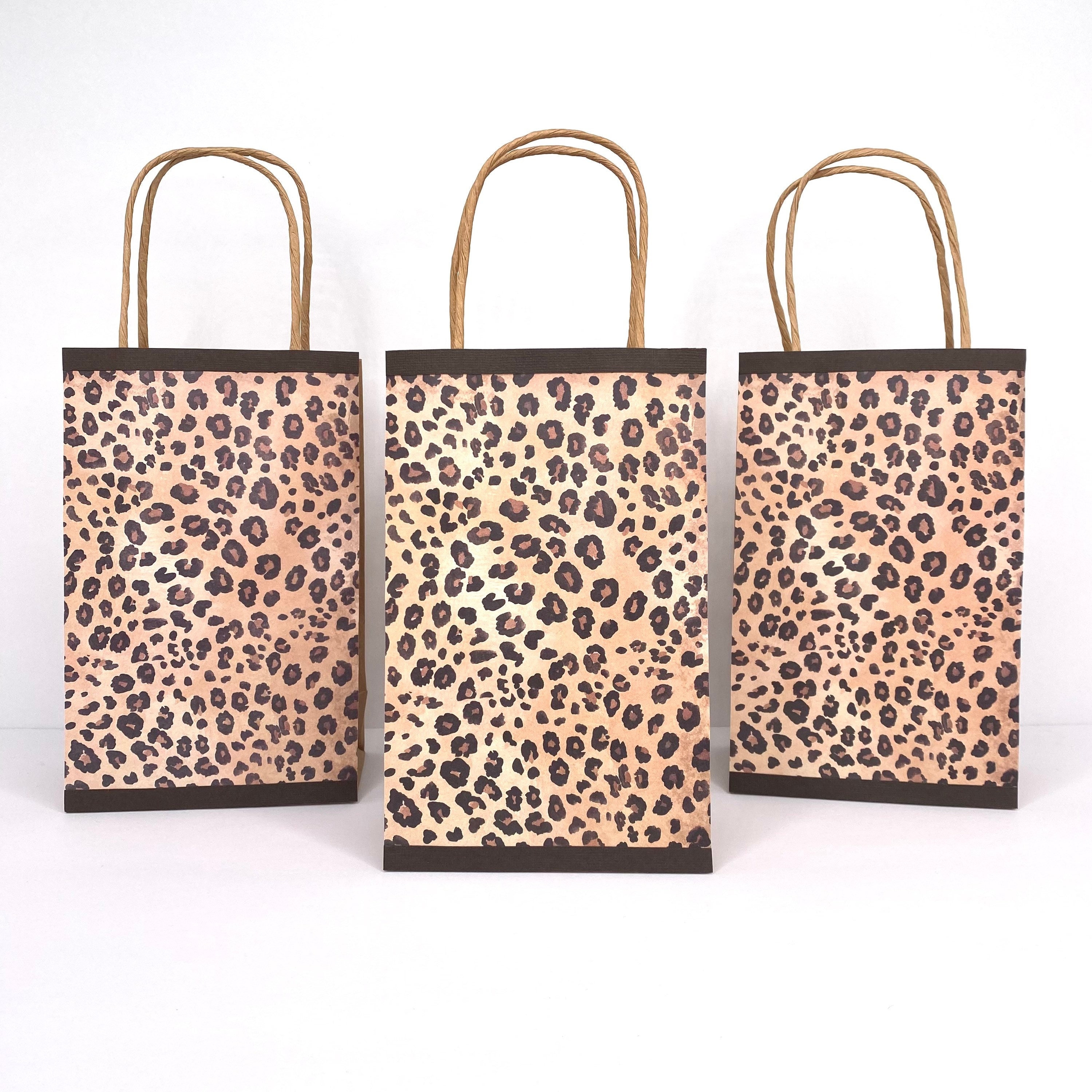 Leopard Theme Birthday Cheetah Print Favor Bags Cheetah Baby Shower