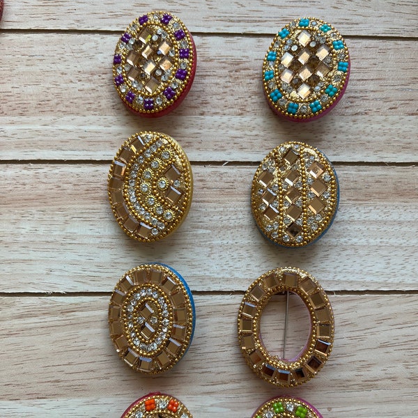 Saree broch / Saree pin / Traditional saree pin/ Indian Saree pins/ Handmade jewelry / Indian jewelry/ Beads saree pin