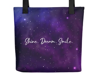 BTS Shine Dream Smile Tote Bag - Purple Mikrokosmos