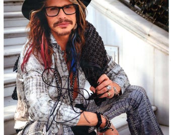 スティーブン・タイラーのサイン入りエアロスミス11 x 14インチ額入り