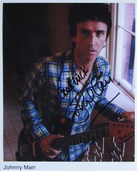 ジョニーマー　直筆サイン入りポスター Johnny marr - Etsy 日本