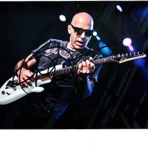 Superb Joe Satriani Hand-Signed 10" x 8" Photo