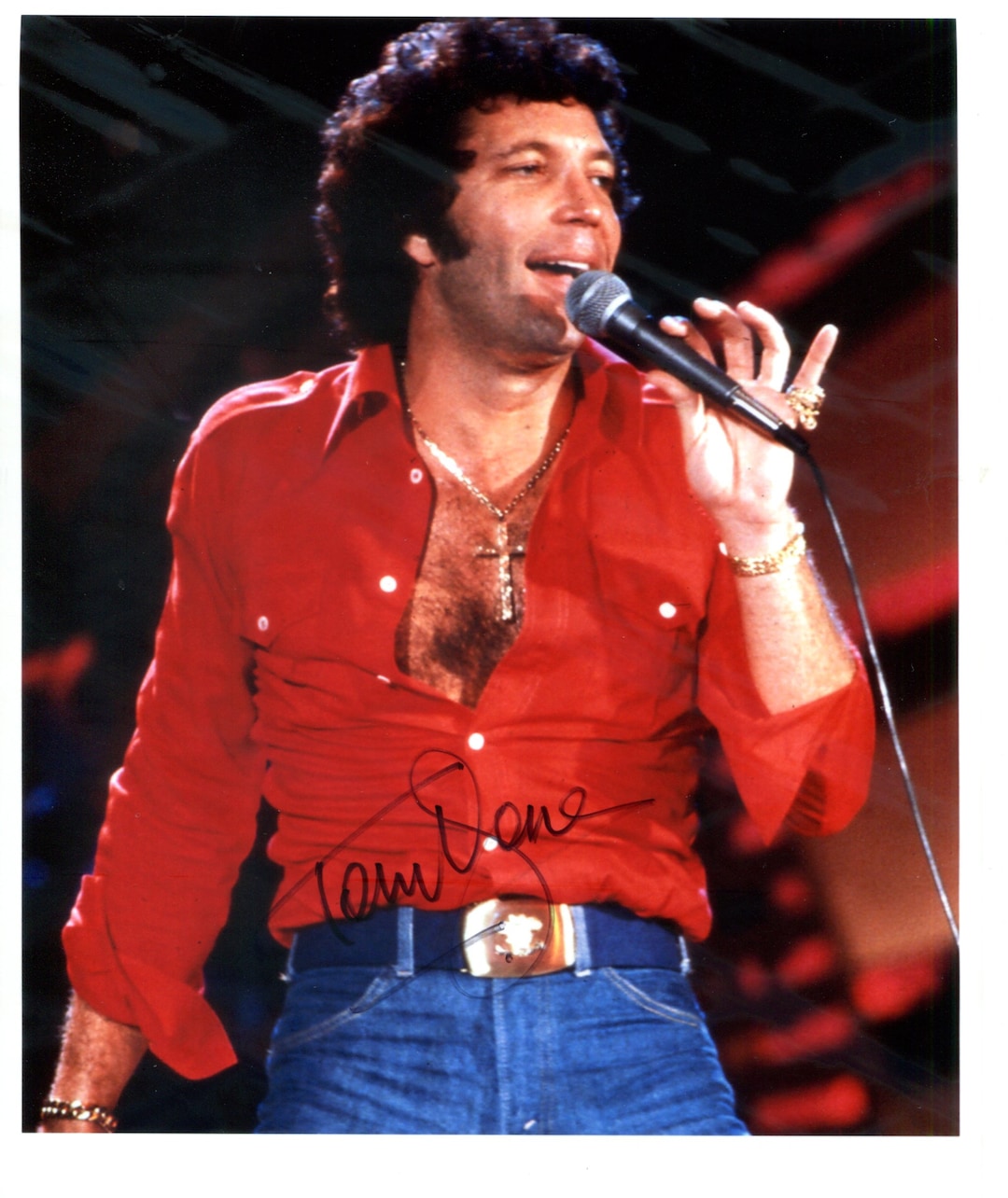 Superb Tom Jones Hand-signed 10