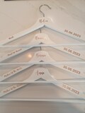 Decal only . Custom Name wedding hanger decal set , Entourage decals only hanger not included product logo