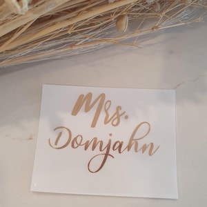 Wedding shoe decals .name decals . Shoe decals