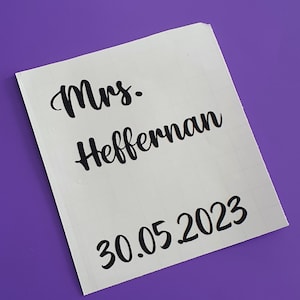 Wedding shoe decals .name decals . Shoe decals
