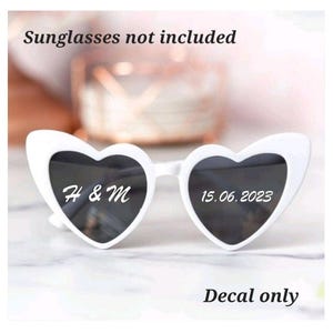 Benutzerdefinierte Braut Sonnenbrille Aufkleber: Bachelorette Party Favors