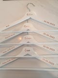 Decal only . Custom Name wedding hanger decal set , Entourage decals only hanger not included
