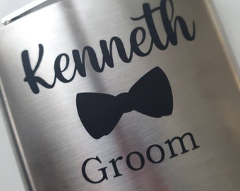 Groomsmen Decal , Hip Flask Decal , Groomsman Party , DIY wedding , Wedding on a budget ,