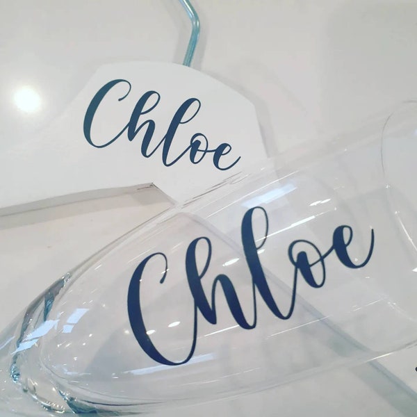 Aufkleber nur.Personalisierte Glas Champagner Prosecco Flöte Aufkleber, Brautjungfern, Braut, Junggesellinnenabschied, Babyparty DECAL NUR