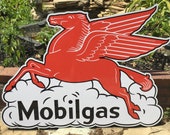 Mobilgas Sign Mobilgas Signs Mobil Pegasus Sign Mobil Signs Gas Ads Petro Garage Signs for Men Garage Decor for him Gifts for Dad Gifts him