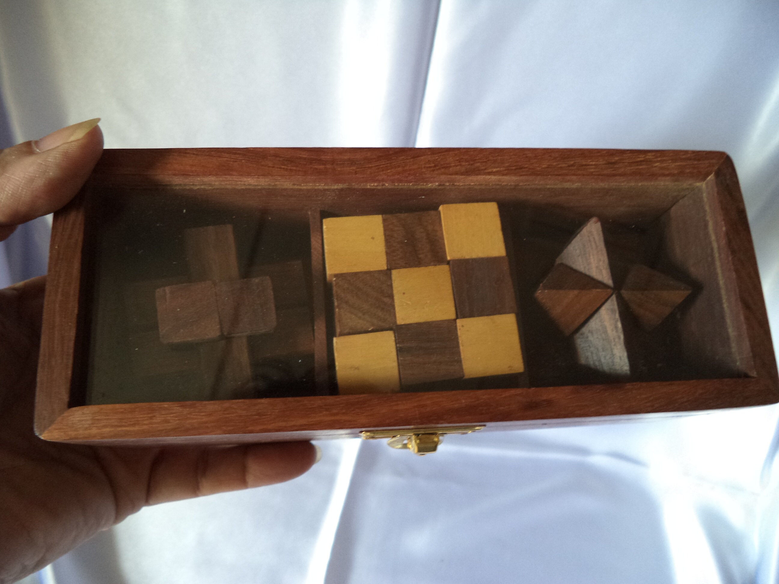 Wooden Hand Made Puzzle brain Teasers Gift Box Christmas Etsy