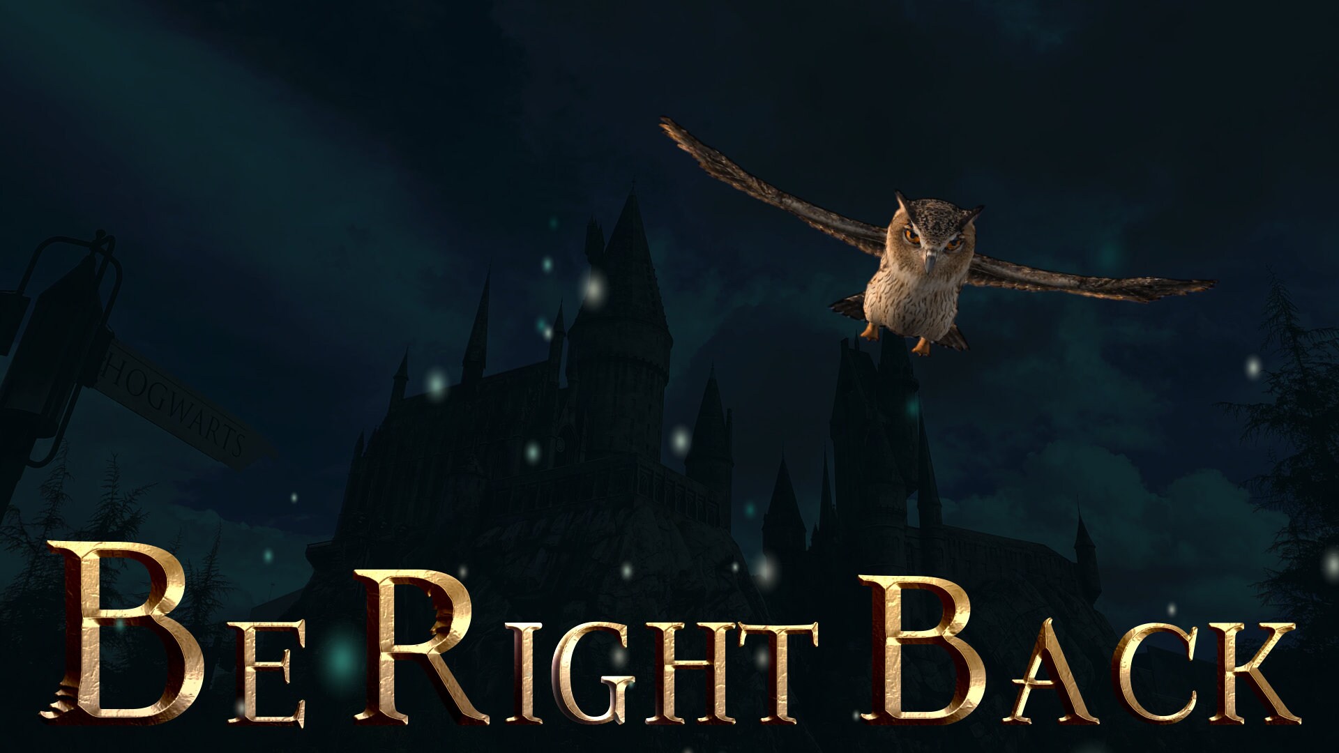 Animated Hogwarts Legacy Twitch Screens for Streamers Magic Witch