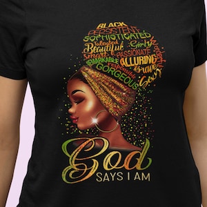 God Says I Am, Christian T-shirt, Religious Gift, Church Gift,  Christian Shirt