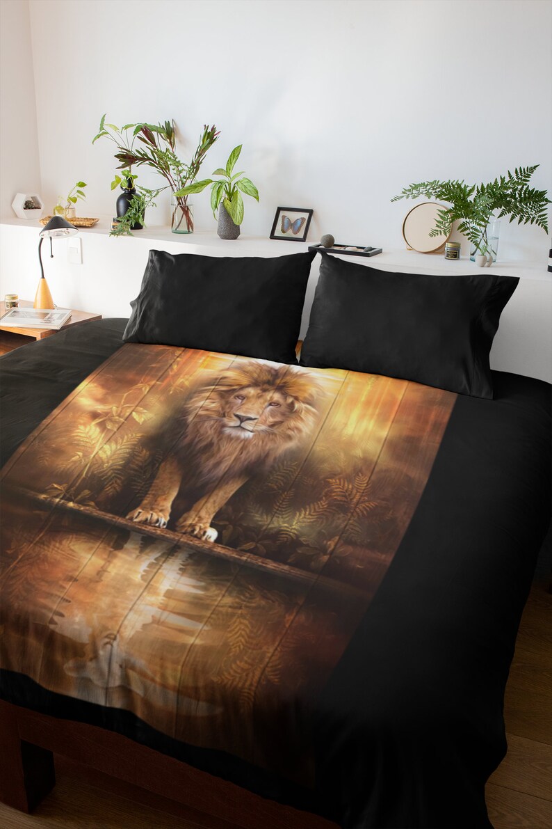 Christian Blanket, Lion and Lamb Blanket, Lion of Judah, Baby Blanket, Plush Blanket image 4