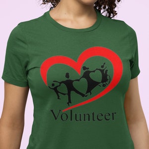 Custom Volunteer T-shirt, Volunteer Shirt, Volunteer Gift, Charity Gift, Social Work Tee, Love Volunteering,