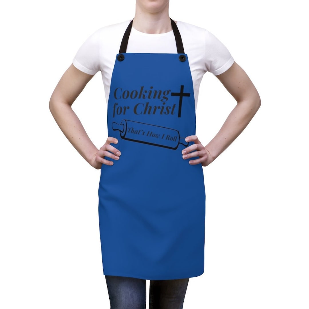 Cooking for Christ, Christian Apron, Religious Gift, Church Gift, Apron