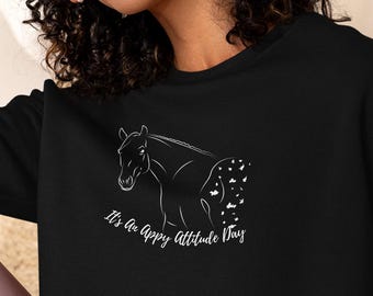 Appaloosa Horse Cropped Sweatshirt: Appy Horse Girl Gift