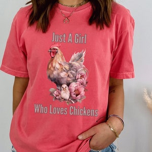 Chicken Lover T-Shirt: Comfort Colors Tee for Poultry Enthusiasts