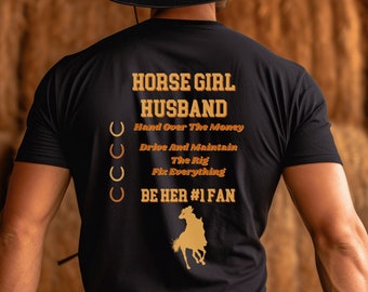 Horse Girl Husband t-shirt, Men's horse Shirt