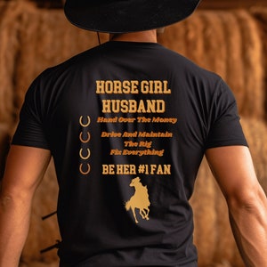 Horse Girl Husband t-shirt, Men's horse Shirt