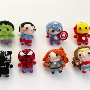 Avengers Super Heros Amigurumi Crochet Peluche / Poupée -  France