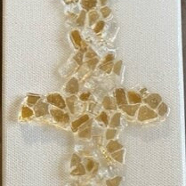 Shattered Glass Cross