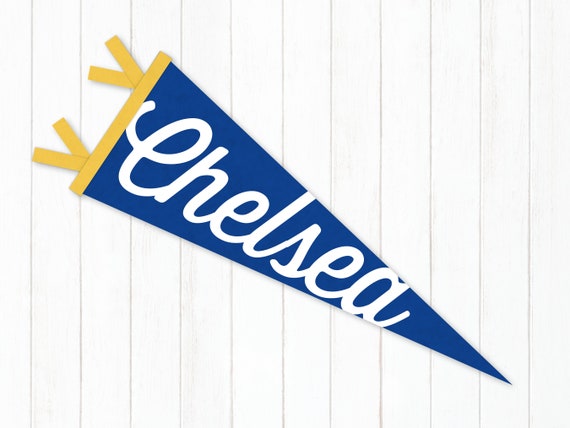 Chelsea FC rare fanion vintage football banderin pennant