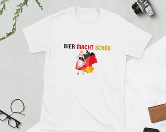 Bier Macht Schön Grappige Duitse Oktoberfest Unisex Shirt