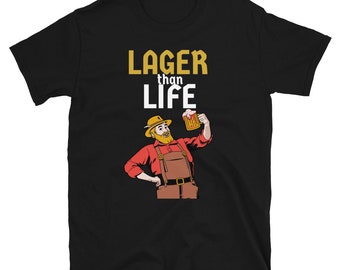 LAGER BIER dan leven grappig Duits Oktoberfest Unisex T-shirt