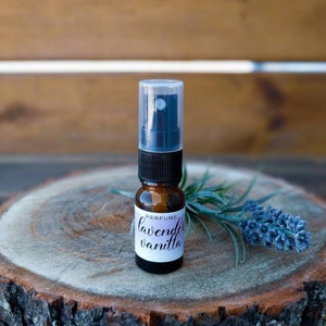 Lavender & Vanilla Perfume, Essential Oil Perfume, All Natural Fragrance,  Valentine&#39;s Day Gift for Her, Gift for Mom, Mother&#39;s Day Gift