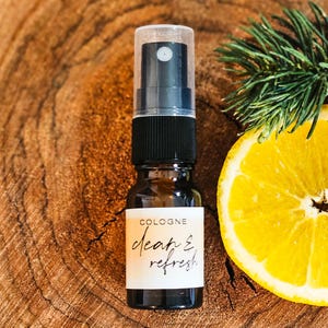 Cologne for Men, Clean & Refresh Cologne, Essential Oil,  Gift for Father&#39;s Day, Gift for Christmas, handmade cologne, alcohol free cologne