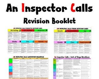 An Inspector Calls 45 page GCSE revision Booklet