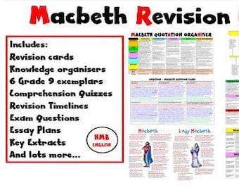 Macbeth Revision Guide 2024 Newly Updated to 58 Pages